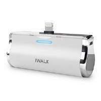 Iwalk Link 3000l Portable Rechargeable 3000mah Battery Lightning Connector For Iphone 5/6 (white)