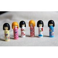 Iwako Kokeshi Doll Japanese Eraser 1 Supplied