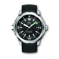 IWC Aquatimer Automatic men\'s black dial rubber strap watch