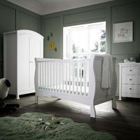 Izziwotnot Bailey Cot Bed and Chest of Drawers in White