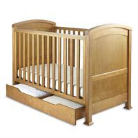 Izziwotnot Tranquillity Cot Bed and Under Drawer in Oak