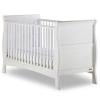 izziwotnot bailey sleigh cot bed white