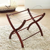 Izziwotnot Moses Basket Stand in Mahogany
