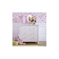 izziwotnot bailey sleigh chest of drawers white