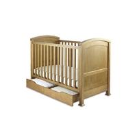Izziwotnot Tranquility Cot Bed With Under Bed Drawer-Oak