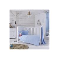 IzziWotNot Luxury 5 Piece Cot/Cot Bed Bedding Bale-Blue