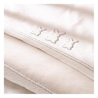 Izziwotnot Cot Bed Flat & Fitted Sheet-Cream Premium Gift