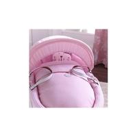 Izziwotnot Wicker Moses Basket Dressing Set-Pink Gift