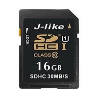 J-Like SDXC SDHC SD Class10 16GB Memory Card UHS-I 30MB/s