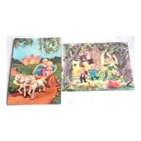 J Arthur Dixon Pair Of 3D Postcards-Prince Charming And Robin Hood
