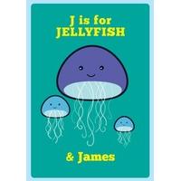 J is for Jellyfish | Personalised Card