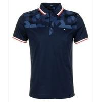 J Lindeberg Adrian Polo Shirt Navy/Purple