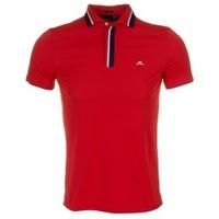 J Lindeberg Dylan Wow Polo Shirt Red Intense
