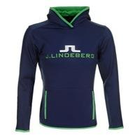 J Lindeberg Logo Track Hoody Navy/Purple