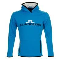 j lindeberg logo track hoody blue