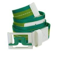 J Lindeberg Slater 40 2.0 Striped Webbing Belt Green