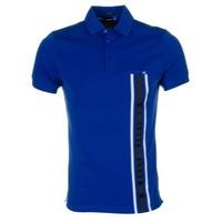 J Lindeberg Marw Tech Mesh Polo Shirt Royal Blue