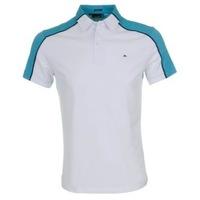 j lindeberg charlie lux polo shirt white