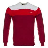 j lindeberg dallas true merino sweater red intense