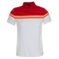 j lindeberg gustav fieldsensor 20 polo shirt red intense