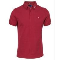 J Lindeberg Rubi BD Tour Logo Polo Shirt Dark Red