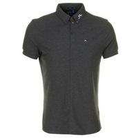 j lindeberg rubi bd tour logo polo shirt dark grey melange