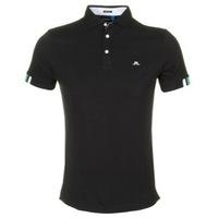J Lindeberg Marwin Tech Mesh Polo Shirt Black