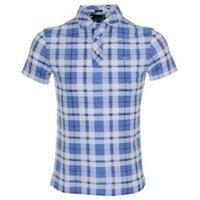 j lindeberg ingve printed lux polo shirt blue