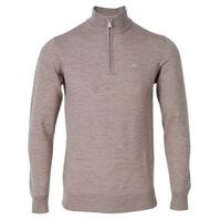 J Lindeberg Kian Tour Merino Sweater Beige Melange