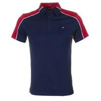 j lindeberg charlie lux polo shirt navypurple