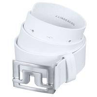 j lindeberg slater 40 leather belt white