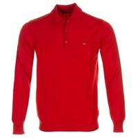 J Lindeberg Gerson True Merino Sweater Red Intense