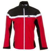 J Lindeberg Swing Waterproof Jacket Red Intense