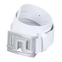 J Lindeberg Slater Leather Belt White