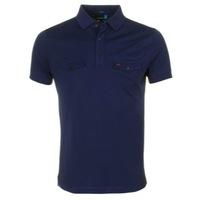 J Lindeberg Aiden Lux Polo Shirt Navy/Purple