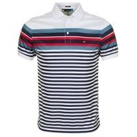 j lindeberg adam printed fieldsensor polo shirt blue