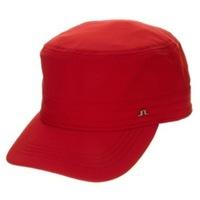 j lindeberg sim tech stretch cap red intense