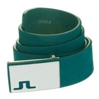 J Lindeberg Cutter Brushed Leather Belt Aqua Green