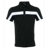 J Lindeberg Chriss Lux Bridge Polo Shirt Black