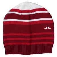 j lindeberg malek multi stripe hat red intense