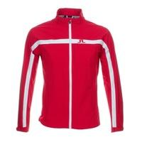 j lindeberg jaiden waterproof jacket red intense