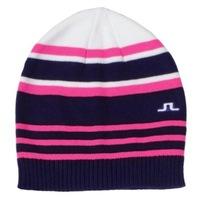 J Lindeberg Malek Multi Stripe Hat Intensive Pink