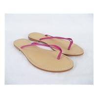 J. Crew, Brown/Pink Sandals, Size 7