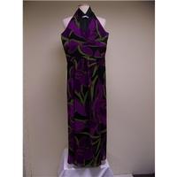 j taylor at debenhams long purple polyester maxi dress and overshirt s ...