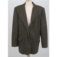 J H Collectibles Size: 16 brown check jacket