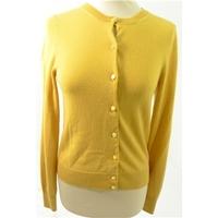 J Crew Size M High Quality Soft and Luxurious Pure Cashmere Sunflower Yellow Cardigan