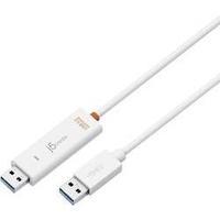 j5create USB 3.0 Wormhole Switch/Data Link Cable White 1, 5 m