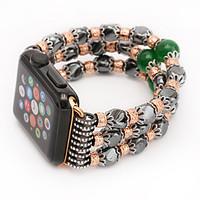 Jade Agate Pearl Beads Strap Handmade Jewelry for Apple Watch iWatch 38mm 42mm
