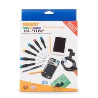 JAKEMY JM-9102 13 in 1 Mobile Phone Maintenance Screen Opener Opening Tools Screwdriver 2.5Flat 0.8Star 1.5Pillips T2 T5 T6 Suction Cup Tweezer Spudge