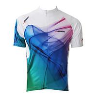 Jaggad Cycling Jersey Men\'s Short Sleeve Bike Jersey Tops Quick Dry Breathable Polyester 100% Polyester Stripe Spring Summer Cycling/Bike